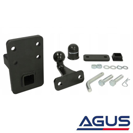 Amerikan Tip Kare Adaptör Flanşlı Çeki Demiri Topuzu 50 mm Düz