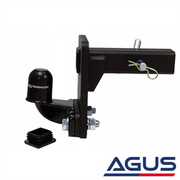 Amerikan Tip Kare Adaptör Flanşlı Çeki Demiri Topuzu 50 mm Düz