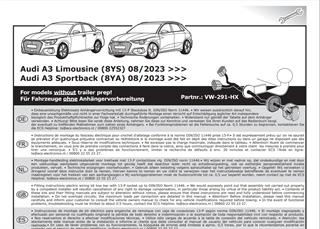 AUDI A3 2024- Römork Tesisatı 13P