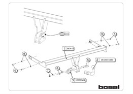 Audi A3  Çeki Demiri  8v 2012-2016 Sedan 