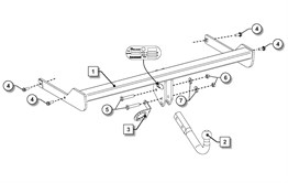Audi A3  Çeki Demiri  8v 2016-2020 Hatchback,Sportback
