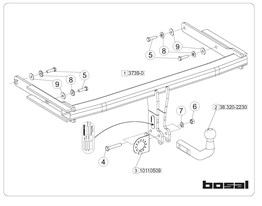 Audi A6 Çeki Demiri C7 2012-2018 Sedan,Stationwagon