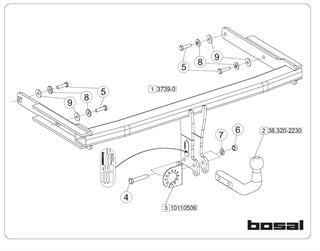 Audi A6 Çeki Demiri C8 2018-2025 Sedan,Stationwagon