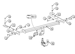 Audi A7 Sökülebilir Çeki Demiri C8 2018- Sportback