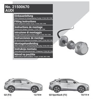 AUDI Q3 2024- Römork Tesisatı 13P