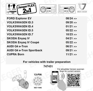SKODA Elroq 2023- Römork Tesisatı 13P
