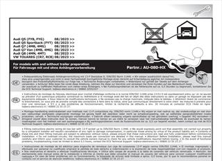 AUDI Q5 2024- Römork Tesisatı 13P