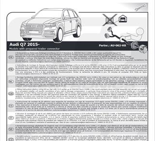 AUDI Q7 2015-2023 Römork Tesisatı 13P