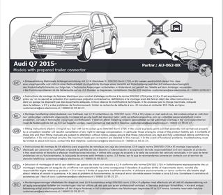 AUDI Q7 2015- Römork Tesisatı 7P