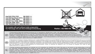AUDI Q7 2024- Römork Tesisatı 13P