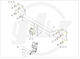 Audi Q8 Sökülebilir Çeki Demiri  2018-