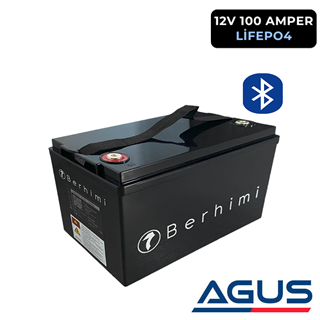Berhimi 12V Lifepo4 100Ah Smart Lityum Akü 