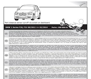 BMW 1-Serisi  F20 2012-2014 Römork Tesisatı 13P