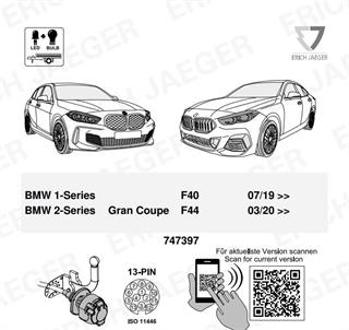 BMW 2-Serisi F44 Römork Tesisatı 13P