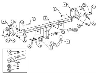 BMW 2-Serisi Çeki Demiri U06 2022-  Active Tourer