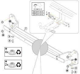 Bmw 3-Serisi Çeki Demiri G20/G21 2019- Sedan, Stationwagon