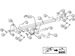 Bmw x1 Çeki Demiri F48 2015-2022