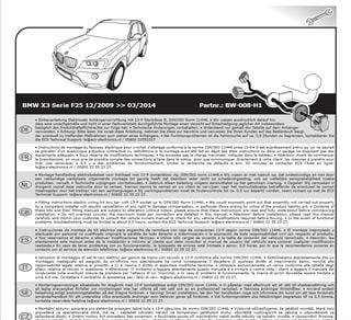 BMW X3 F25 2010-2014 Römork Tesisatı 13P