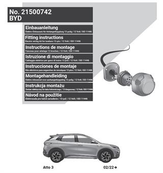 BYD Atto 3 2022- Römork Tesisatı 13P