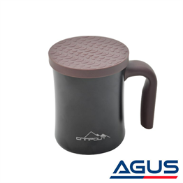 Campout Çift Katmanlı Termos Kupa 350 ML Siyah