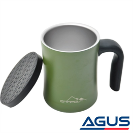 Campout Çift Katmanlı Termos Kupa 350 ML Yeşil