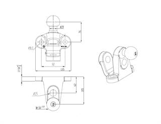 Çift Amaçlı Pimli Topuz Çeki Demiri 3500kg