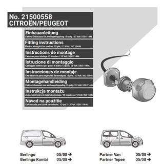 CITROEN Berlingo II 2008-2018 Römork Tesisatı 13P