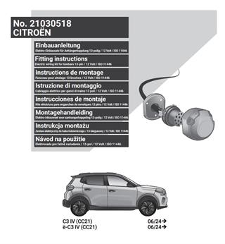 CITROEN C3 2024- Römork Tesisatı 13P