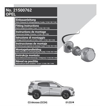 CITROEN C3 Aircross 2025- Römork Tesisatı 13P
