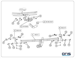 Citroen c3  Çeki Demiri  2016-2024 Hatchback