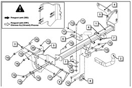 Citroen c4 Grand Picasso Çeki Demiri 2013-2018