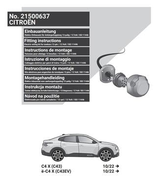 CITROEN C4 X Römork Tesisatı 13P