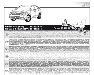 CITROEN C4 X Römork Tesisatı 13P