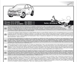 CITROEN C4 2021- Römork Tesisatı 13P