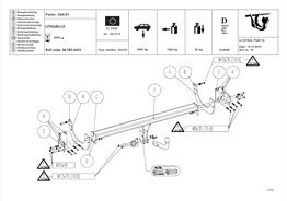 Citroen c5 II Çeki Demiri 2008- Sedan