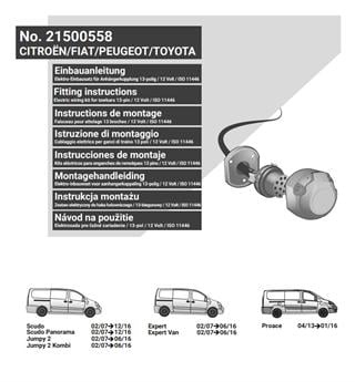 CITROEN Jumpy 2006-2016- Römork Tesisatı 13P