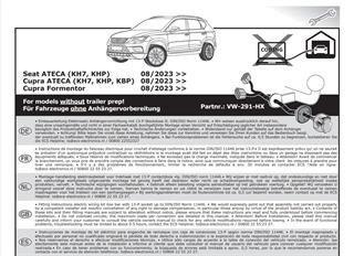 CUPRA Formentor 2024- Römork Tesisatı 13P