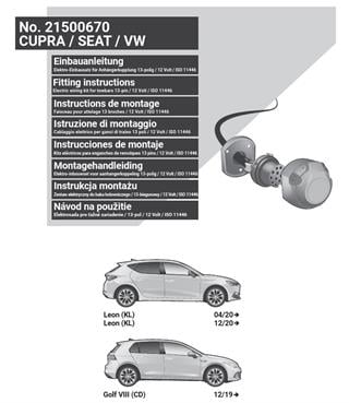 CUPRA Leon 2024- Römork Tesisatı 13P