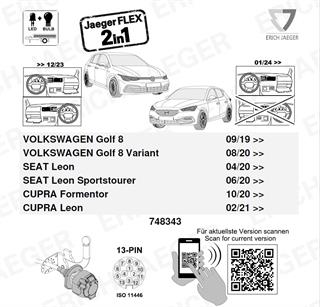 CUPRA Leon 2024- Römork Tesisatı 13P