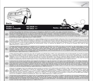 DACIA Duster 2018- Römork Tesisatı 13P