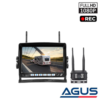 Dahili Ekranlı Wireless Karavan Geri Görüş Kamerası 1080P - Premium