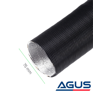 Dizel Isıtıcı (Webasto) 75mm Alüminyum Hava Hortumu 1 Metre