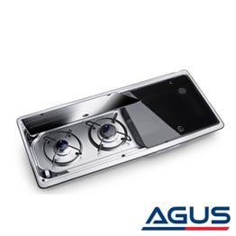 Dometic MO 9722R Kombinasyonlu Çift Gözlü Ocak&Eviye