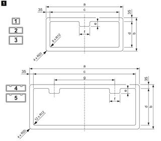 Dometic SK4 Karavan Servis Kapısı 4 1000 x 305mm