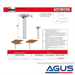 Karavan Döner Tip Masa Ayağı