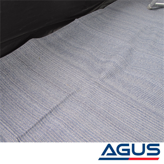 Ekstra Kalın Nefes Alabilen Zemin Halısı 250x400 cm 3,2 Kg Mavi/Gri