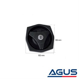 FAP Komple Karavan Kapı Kilidi Takım Siyah Dairesel Sağ