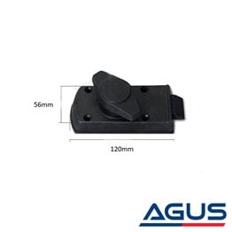 FAP Komple Karavan Kapı Kilidi Takım Siyah Dairesel Sağ