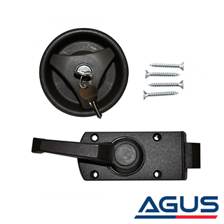 FAP Komple Karavan Kapı Kilidi Takım Siyah Dairesel Sağ 23-35mm