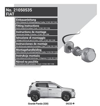 FIAT Grande Panda 2025- Römork Tesisatı 13P